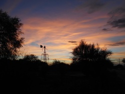 Atardece en Villa Nidia. Diciembre de 2016.  