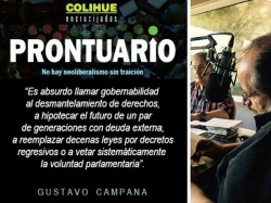 Gustavo Campana "el memorioso" compartiendo el aire de la 750 con Víctor Hugo Morales.