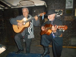 Curbelo y Aristeguy en "La Panadería" de Burzaco, octubre de 2019.