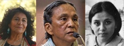 La huarpe sanjuanina Argentina Quiroga, la colla jujeña Milagro Sala y la cordobesa Marta Juana Gonzalez, tres cabecitas negras luchadoras por los derechos de los más humildes, aborígenes y criollos.