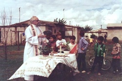 "Pichi" en Villa 31 (Foto: "Tiempo Argentino")