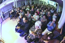 Una vista de la platea. Había también ocupación de "la pulman" 