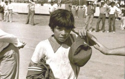 Diego, participante de los Torneos Evita, en 1973