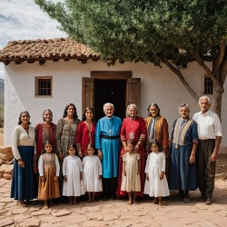 Padre Salvador Colombo y Comunidad Sanavirona -Tonocoté de Lucup Tiquiunky